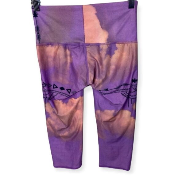 Teeki Purple Haze Tribal Chains Arrows Legging High Rise‎ Recycled Water BottleS - Picture 4 of 9